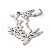 201 Stainless Steel Pendants STAS-V013-11P-2