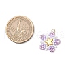 Glass Seed Beaded Star Pendants PALLOY-MZ00641-04-2