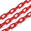 Handmade Opaque Acrylic Paperclip Chains X-KY-S166-002E-1
