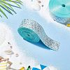 Polyester Grosgrain Glitter Ribbon OCOR-BC0001-10-4