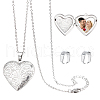 DICOSMETIC Heart Pendant Necklace DIY Making Kit DIY-DC0001-20-1