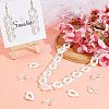 CHGCRAFT 100Pcs 2 Style Acrylic Linking Rings OACR-CA0001-03-5