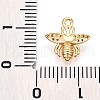 Brass Micro Pave Clear Cubic Zirconia Pendants KK-T075-19G-03-3