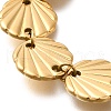 304 Stainless Steel Shell Shape Link Chain Bracelets for Women BJEW-S165-03G-3