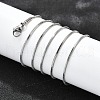 Non-Tarnish 304 Stainless Steel Square Snake Chain Necklaces NJEW-L173-005-P-2