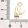 Brass Micro Pave Clear Cubic Zirconia Pendants KK-T075-50G-3