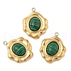 Synthetic Malachite Pendants STAS-P380-15G-03-1