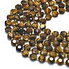 Natural Yellow Tiger Eye Beads Strands G-C116-A123-01-3