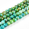 Baking Painted Glass Beads Strands DGLA-N003-4mm-B04-1