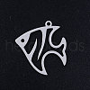 Tarnish Resistant 201 Stainless Steel Pendants STAS-S105-JN370-1-1