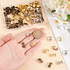   120Pcs 3 Colors Brass Folding Crimp Ends FIND-PH0020-81-3