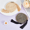 CRASPIRE 6Pcs 2 Colors Nylon Cotton Braided Chain Belt AJEW-CP0008-17-4