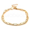 304 Stainless Steel Multi-Strand Chain Bracelets BJEW-G711-03D-G-1
