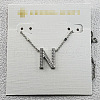 Brass Initial Pendant Necklaces for Women FS-WG8E27F-40-1