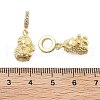 Brass Pendants KK-Q006-56G-3