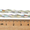 Transparent Electroplate Glass Beads Strands GLAA-K064-05A-HR02-4