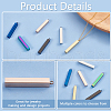 BENECREAT 12Pcs 6 Colors 304 Stainless Steel Pendants STAS-BC0003-86-4