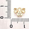 Brass Micro Pave Clear Cubic Zirconia Pendants KK-T075-23G-3
