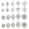  60Pcs 10 Styles Tibetan Style Alloy Connector Charms FIND-TA0002-97-12