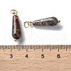 Natural Leopard Skin Jasper Pendants STAS-C120-08G-3