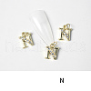 Alloy Rhinestone Cabochons MRMJ-T056-93G-N-1