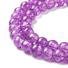 Crackle Glass Beads Strands CCG-Q001-6mm-M-5