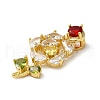 Colorful Glass Pendants KK-F865-02G-2