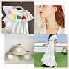 Gorgecraft Two Tone Polyester Wavy Fringe Trim Ribbon OCOR-GF0003-97A-5