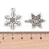 Mixed Vintage Tibetan Style Alloy Snowflake Pendants TIBEP-X0017-AS-RS-3
