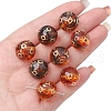 Imitation Amber Transparent Acrylic Beads MACR-D071-02F-1