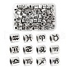 120Pcs 12 Style Alloy European Beads FIND-LS0001-12-2