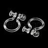 Resin Clip-on Earring Findings FIND-H046-12-3