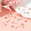 GOMAKERER 5Pairs 925 Sterling Silver Ear Stud Findings FIND-GO0002-66RG-4