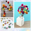 SUNNYCLUE 48Pcs 12 Colors DIY Doll Craft Pom Pom Balls AJEW-SC0001-54-5