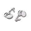 201 Stainless Steel Pendants STAS-V001-10-2