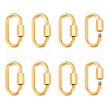 Unicraftale 8Pcs 304 Stainless Steel Screw Carabiner Lock Charms STAS-UN0058-40G-1