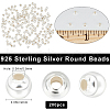 Beebeecraft 200Pcs 925 Sterling Silver Beads STER-BBC0006-27-2