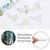 Animal Theme Unfinished Blank Wooden Pendants Set for Painting Arts WOOD-WH0124-26D-6