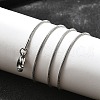 Tarnish Resistant 304 Stainless Steel Snake Chain Necklaces STAS-M174-018P-A-2