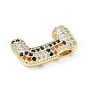 Brass Micro Pave Cubic Zirconia Pendants KK-Z108-02G-J-2