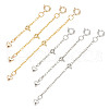 6Pcs 6 Style Brass Chain Extender FIND-AB00044-1