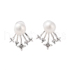 Mother's Day Jewellery 925 Sterling Silver Studs Earring EJEW-H002-25P-1