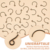 Unicraftale Ion Plating(IP) 304 Stainless Steel Earring Hooks STAS-UN0058-96EB-4