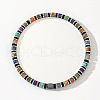 Natural Mixed Gemstone Cylinder Beads Stretch Bracelets for Men VL2567-4