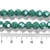 Electroplate Opaque Glass Beads Strands EGLA-A035-P8mm-A21-4