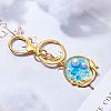 Olycraft Rack Plating Alloy Open Back Bezel Pendants PALLOY-OC0001-02G-7