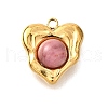 Natural Rhodonite Pendants STAS-A114-02G-1