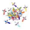 21Pcs Angel Glass Pendants PALLOY-TAC0129-2