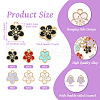 30Pcs 6 Colors Alloy Charms ENAM-TA0001-76-3