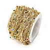 Brass Cubic Zirconia Cable Chains CHC-H112-02G-01-2